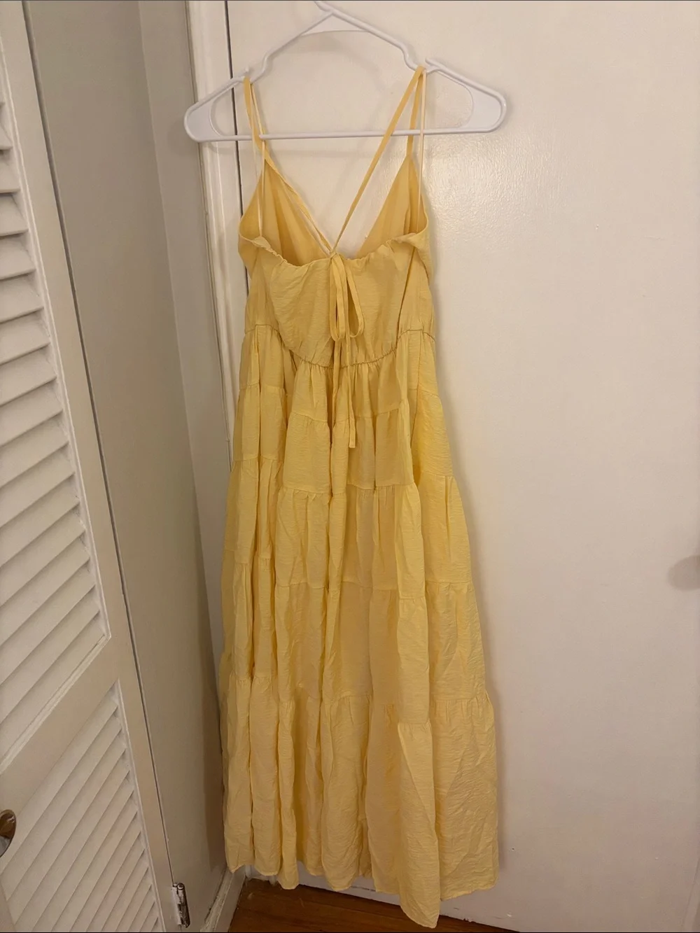 Abercrombie & Fitch Sunny Yellow Tiered Maxi Dress